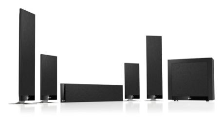 KEF T205 • System, sada 5.1 SLIM  - STAV skladu dle jed.položek   • Black