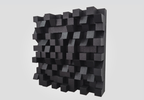 SONITUS • DIFFUSERS Bigfusor   ( 60x60x16cm/1,08m2), BLACK -3ks /bal
