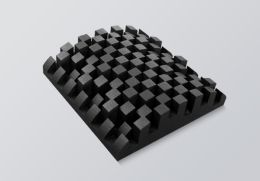 SONITUS • DIFFUSERS_Bigfusor II ( 60x60x16cm/1,08m2), BLACK -3ks /bal