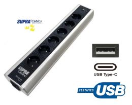 SUPRA Mains Block MD06-EU with USB A/C
