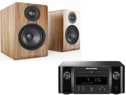 Marantz M-CR612 + Acoustic Energy AE100 walnut